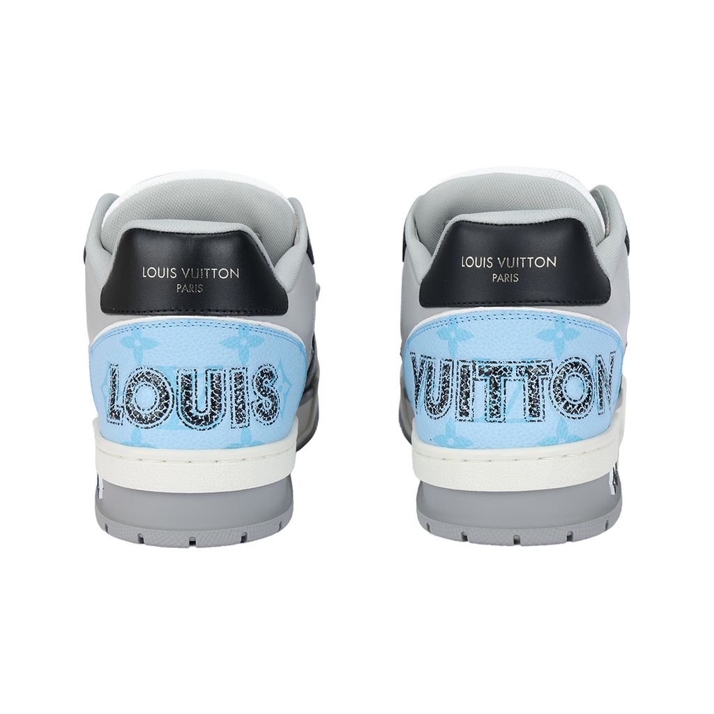 Louis Vuitton LV Trainer 1.0 Sneaker – Black / Sky Blue / Grey / White (Velcro Strap)