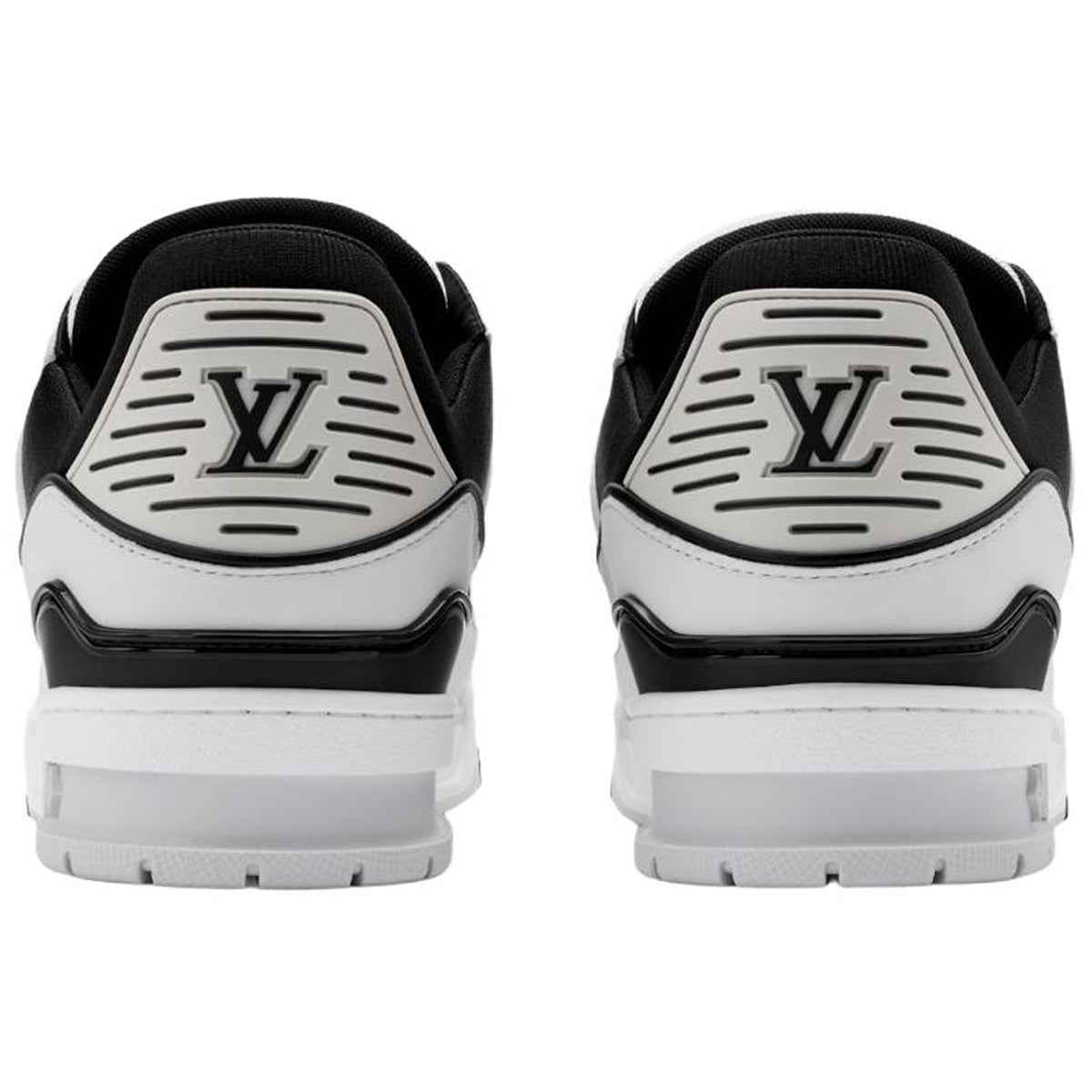 Louis Vuitton Trainer Grainy Leather Lace-Up Low-Top Sneakers in White – Unisex
