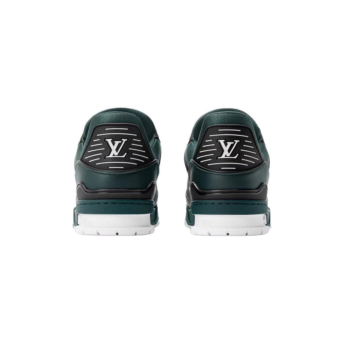 Louis Vuitton Trainer Velvet Floral & Stripe Low-Top Sneakers in Green – Unisex