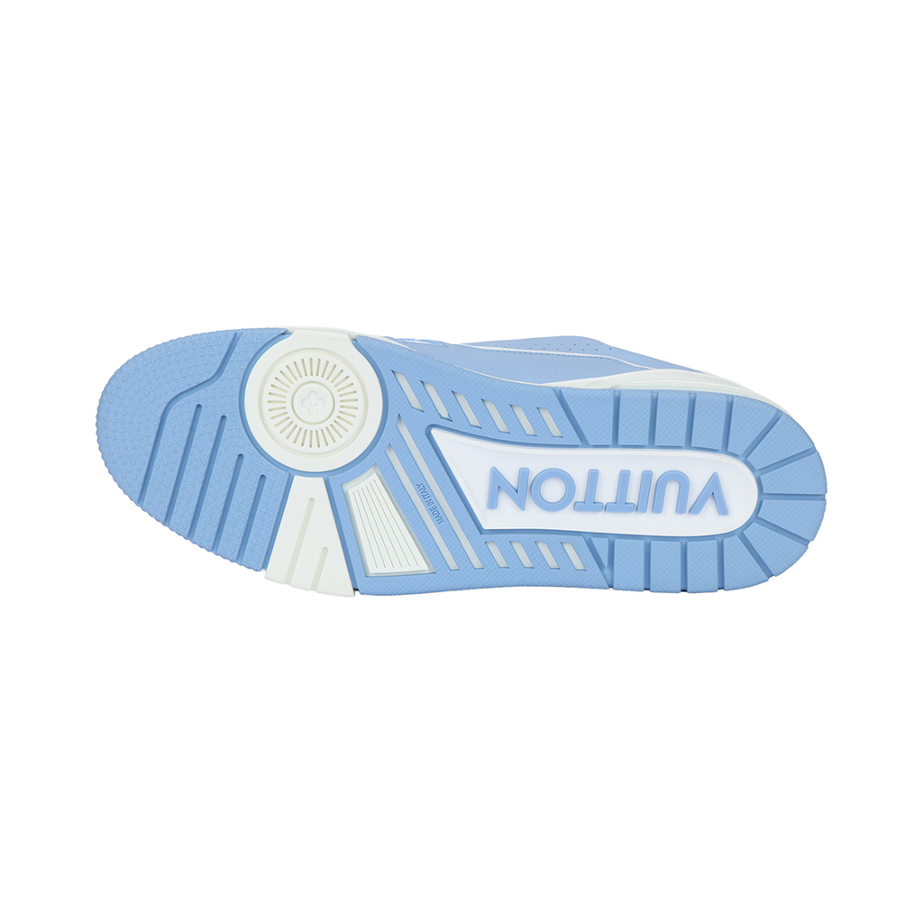 Louis Vuitton Trainer Leather Lace-Up Low-Top Sneakers in Blue – Unisex
