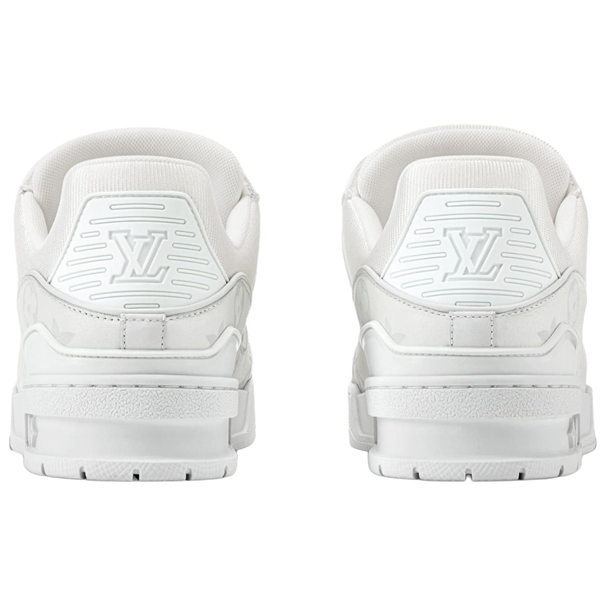 Louis Vuitton Lace-Up Low-Top Sneakers in Grey & White – WoUnisex