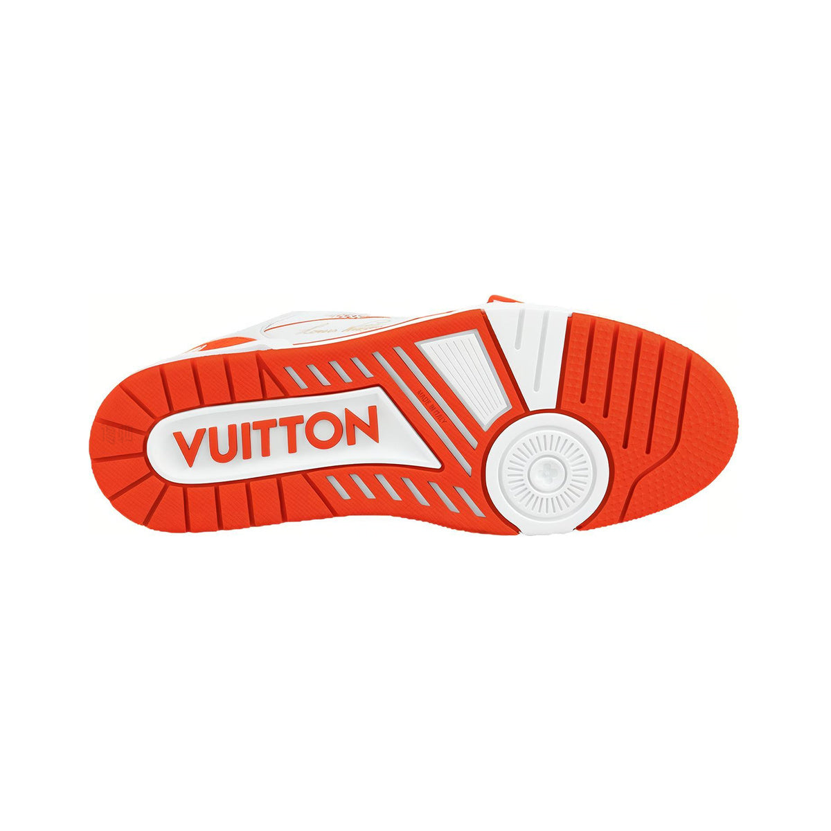 Louis Vuitton Trainer Monogram Velcro Strap Low-Top Sneakers in White & Orange – Unisex