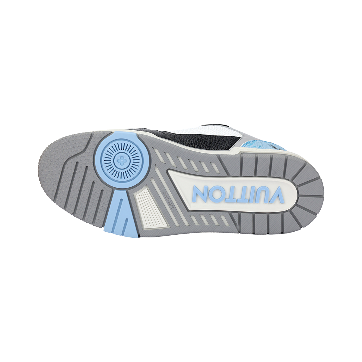 Louis Vuitton LV Trainer 1.0 Sneaker – Black / Sky Blue / Grey / White (Velcro Strap)