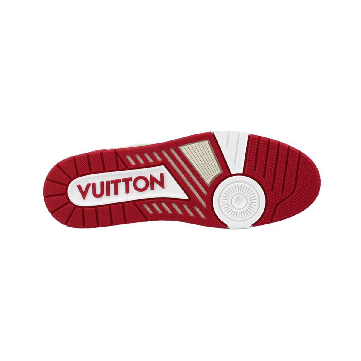 Louis Vuitton Trainer Low-Top Sneakers in White & Red – Unisex