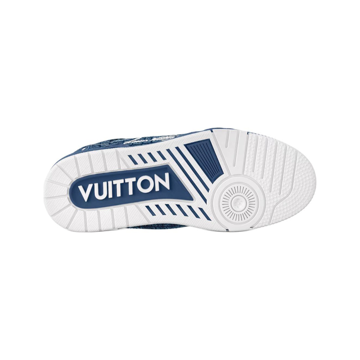 Louis Vuitton Trainer Denim Fabric Low-Top Sneakers in Ocean Blue – Unisex