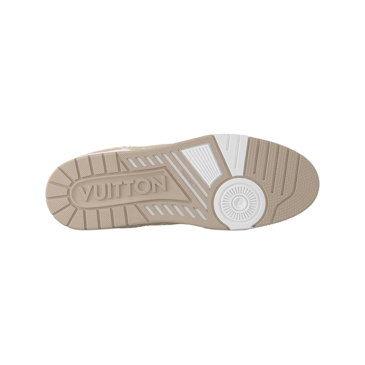 Louis Vuitton Trainer Calf Leather Lace-Up Low-Top Sneakers in Light Beige – Unisex