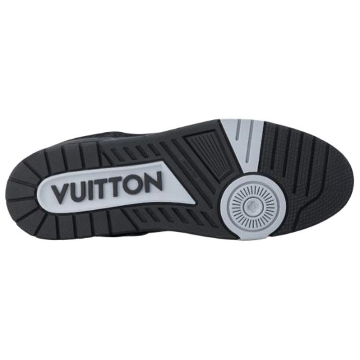 Louis Vuitton Trainer Denim Lace-Up Flat-Sole Low-Top Sneakers in Black