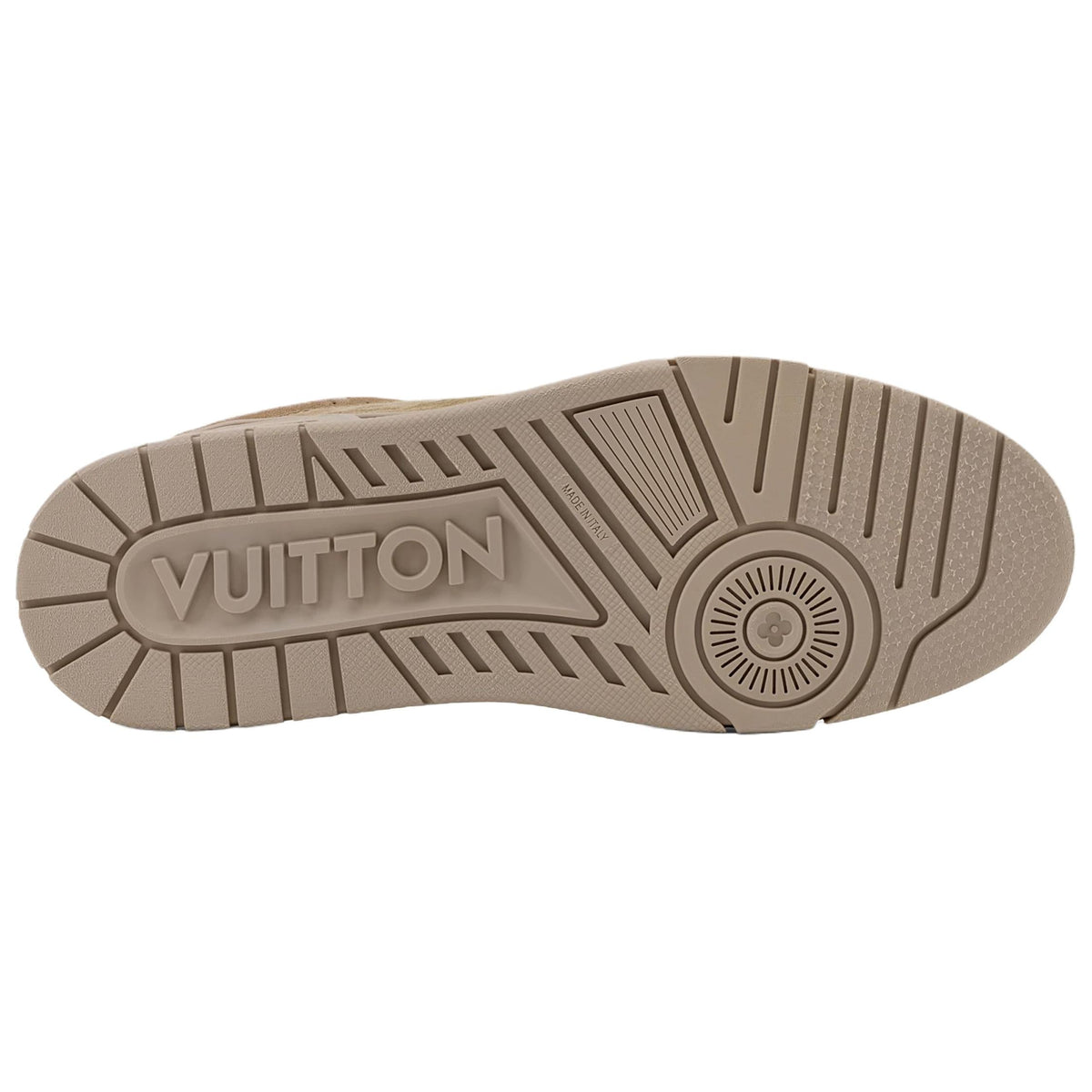 Tyler, the Creator × Louis Vuitton LV Trainer #54 – Beige / Sand with Monogram Charms