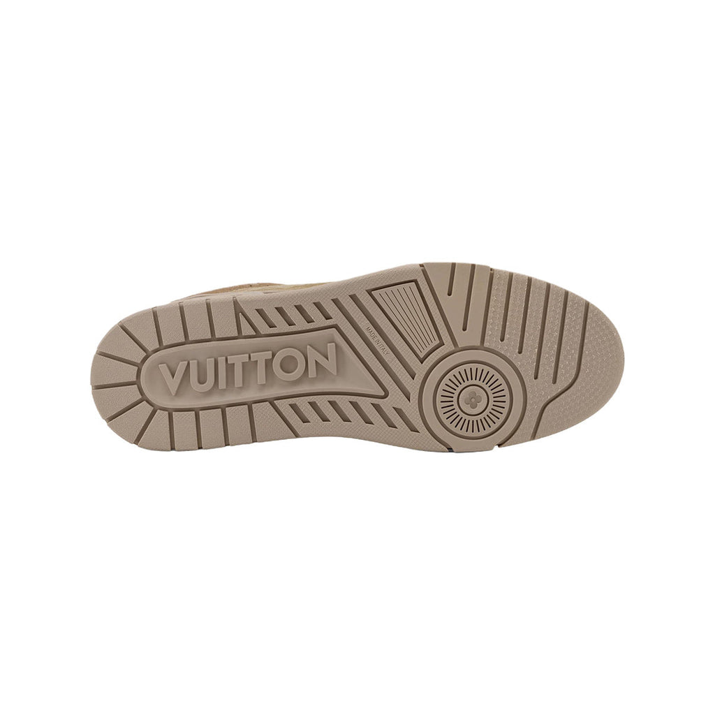 Louis Vuitton Trainer Distressed Suede Low-Top Sneakers in Brown – Unisex