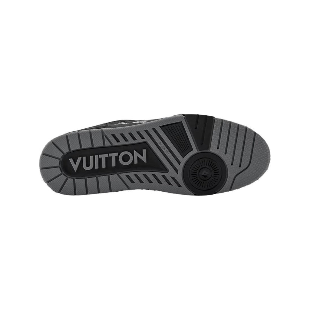 Louis Vuitton Trainer Smooth Calf Leather Lace-Up Low-Top Sneakers in Black – Unisex