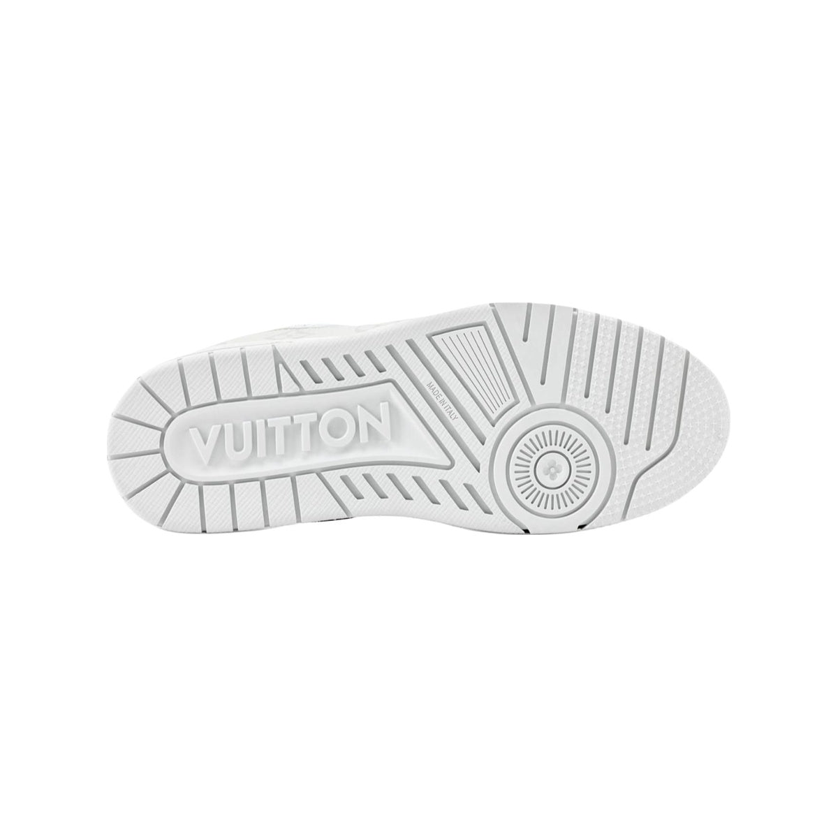 Louis Vuitton Trainer Calf Leather Lace-Up Low-Top Sneakers in Grey & White – WoUnisex
