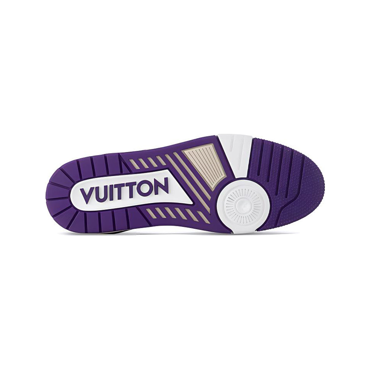 Louis Vuitton Trainer Leather Low-Top Sneakers in White & Purple – Unisex