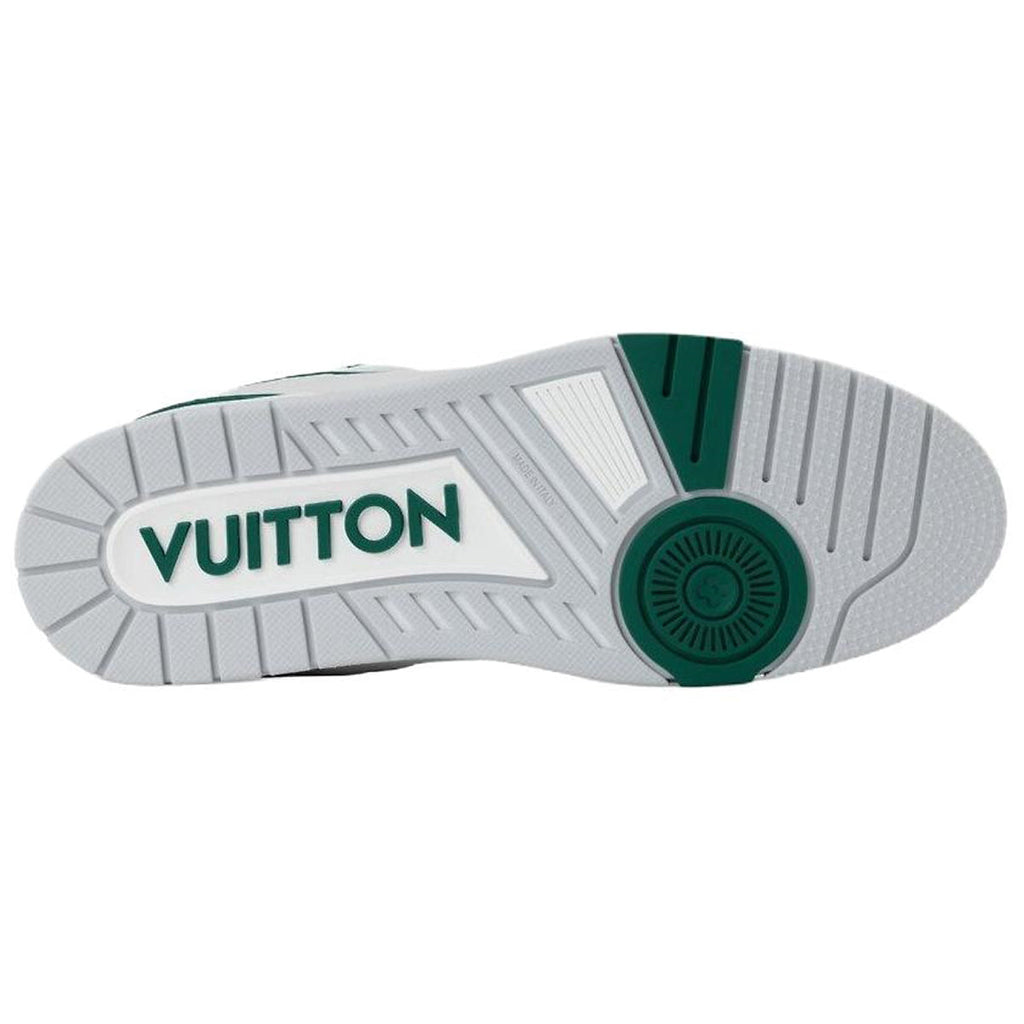 Louis Vuitton Trainer Lace-Up Flat-Sole Low-Top Sneakers in Green – Unisex