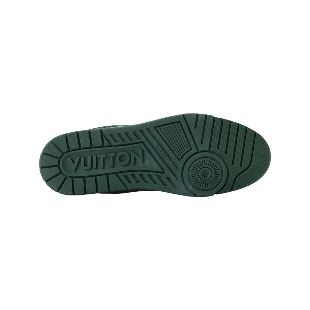 Louis Vuitton Trainer Suede Leather Lace-Up Low-Top Sneakers in Purple & Green – Unisex