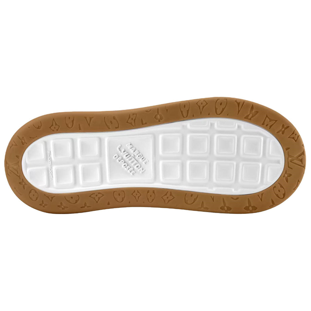 Louis Vuitton Tilted Suede Lace-Up Biscuit-Sole Low-Top Sneakers in Chestnut Brown – Unisex