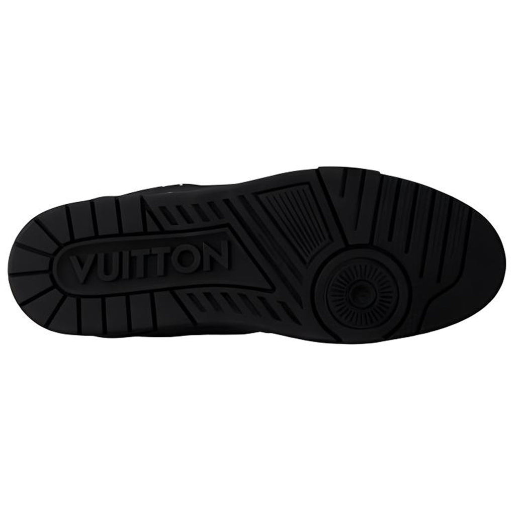 Louis Vuitton Trainer Calf Leather Lace-Up Low-Top Sneakers in Black – Unisex Essential