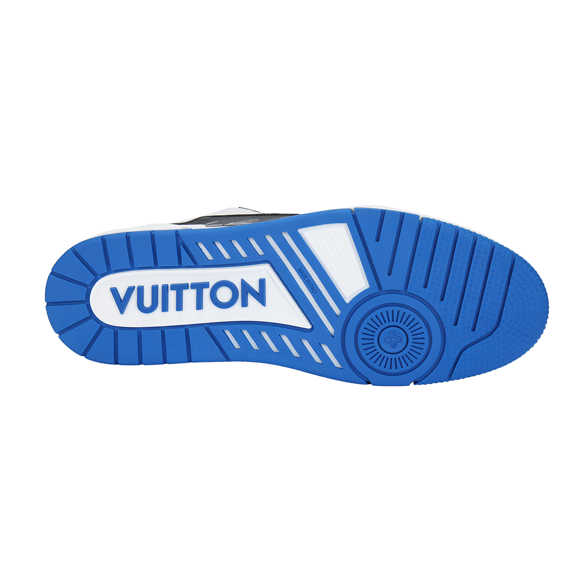 Louis Vuitton Cowhide Leather Lace-Up Low-Top Sneakers in Navy Blue– Unisex